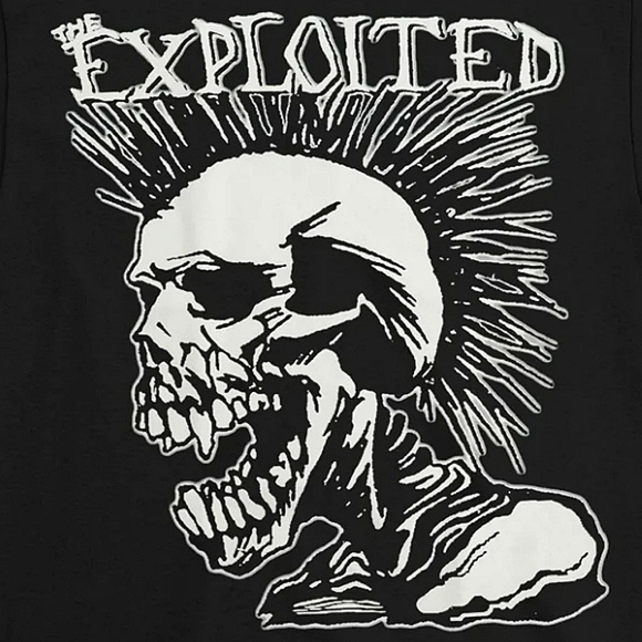 The Exploited Total Chaos Punk Skull Shirt - Picture 4 of 4